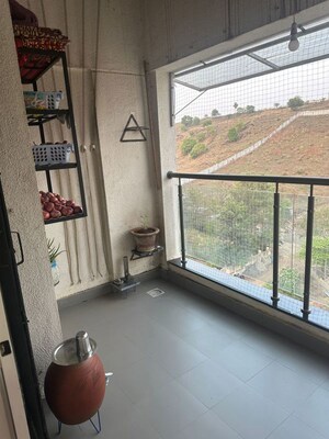 Balcony in 2 BHK Apartment at Brahma Nancy Brahma Residency, Bavdhan – for Rent