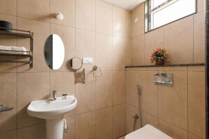 Bathroom in 3 BHK Apartment at Brigade El Dorado, Bagaluru – for Rent