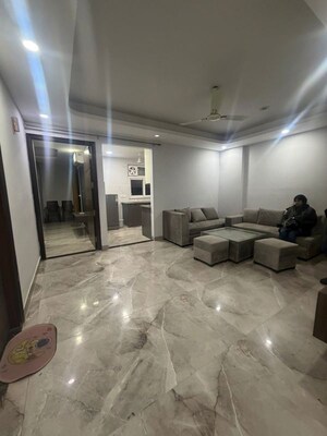 Living Room in 3 BHK Builder Floor at Sector 12 – for Rent