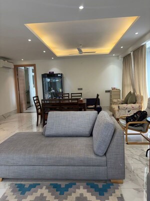 Living Room in 3 BHK Builder Floor at Sector 15 – for Rent