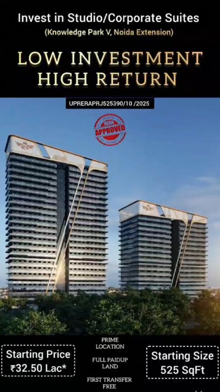 Exterior View, jainx-cyber-city Studio 525 Sq.Ft. Apartment In Knowledge Park V Greater Noida Greater Noida 10323018