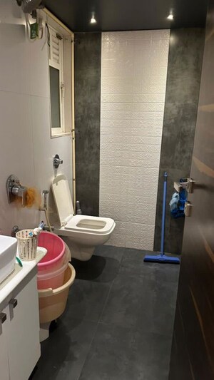 Bathroom in 2 BHK Apartment at Gurukrupa Marina Enclave, Malad West – for Rent