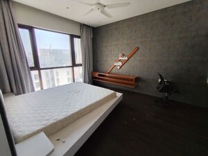 Bedroom in 4 BHK Apartment at Panchshil Eon Waterfront II, Kharadi – for Rent