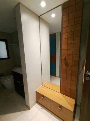 Bathroom in 4 BHK Apartment at Panchshil Eon Waterfront II, Kharadi – for Rent