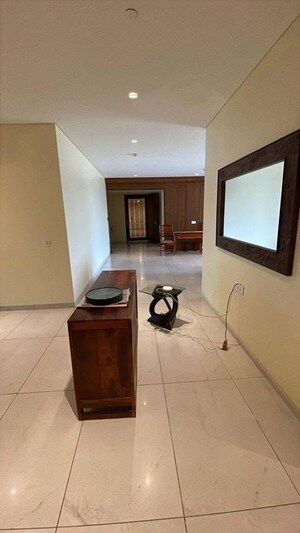 Living Room in 4 BHK Apartment at Panchshil Eon Waterfront II, Kharadi – for Rent