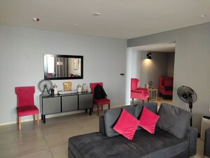 Living Room in 4 BHK Apartment at Panchshil Eon Waterfront I, Kharadi – for Rent