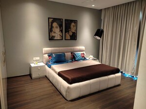 Bedroom in 4 BHK Apartment at Panchshil Eon Waterfront I, Kharadi – for Rent
