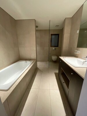 Bathroom in 4 BHK Apartment at Panchshil Eon Waterfront II, Kharadi – for Rent