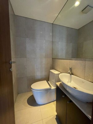 Bathroom in 4 BHK Apartment at Panchshil Eon Waterfront II, Kharadi – for Rent