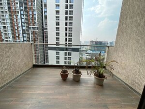 Balcony in 4 BHK Apartment at Panchshil Eon Waterfront II, Kharadi – for Rent