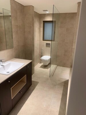 Bathroom in 4 BHK Apartment at Panchshil Eon Waterfront II, Kharadi – for Rent