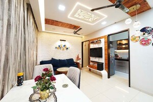 Living Room in 2 BHK Apartment at Shapoorji Pallonji Joyville Hinjewadi, Hinjewadi – for Sale