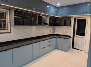 Kitchen in 3 BHK Apartment at Rajapushpa Provincia, Narsingi – for Rent