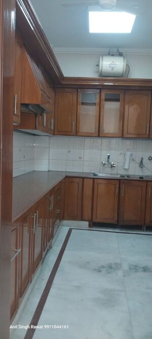 Kitchen in 3 BHK Builder Floor at Delhi Cantonment – for Rent