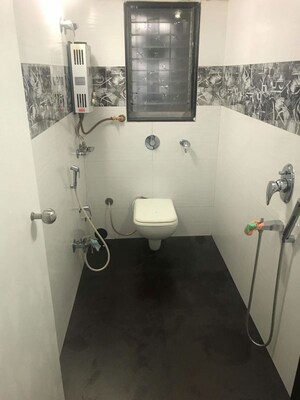Attached Bathroom in 2 BHK Apartment at Gold Coin Apartment, Borivali West – for Rent