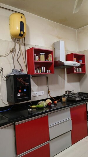 Kitchen in 3 BHK Apartment at Kumar Peninsula, Baner – for Rent