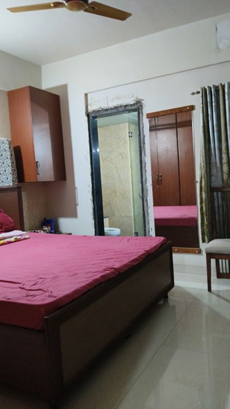Bedroom, kumar-peninsula 3 Bedroom 1500 Sq.Ft. Apartment In Baner Pune 10323213