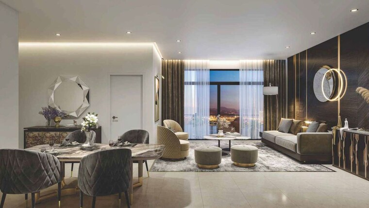 Living Room, ss-cendana 3 Bedroom 1450 Sq.Ft. Apartment In Sector 83 Gurgaon 10321105