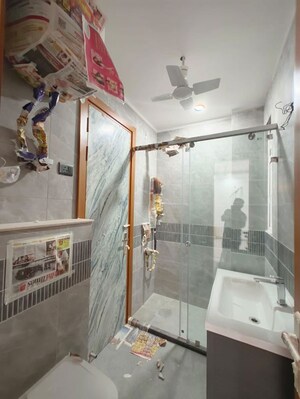 Bathroom in 3 BHK Builder Floor at Chittaranjan Park – for Rent