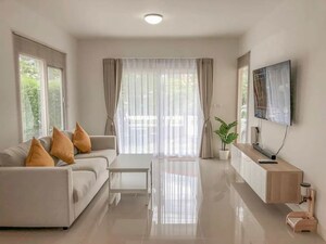 Living Room in 4 BHK Villa at Aratt Amora Park View, Lingapura – for Sale