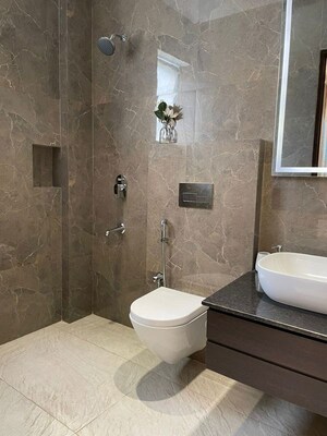 Bathroom in 2 BHK Apartment at Artique Uptown Skylla, International Airport Road – for Rent