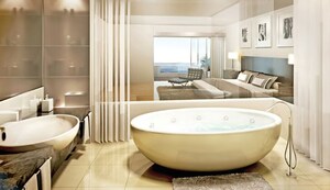 Bathroom in 3 BHK Apartment at Tata Raheja Raisina Residency, Sector 59 – for Sale