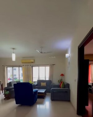 Living Room in 3 BHK Apartment at Tata Raheja Raisina Residency, Sector 59 – for Sale