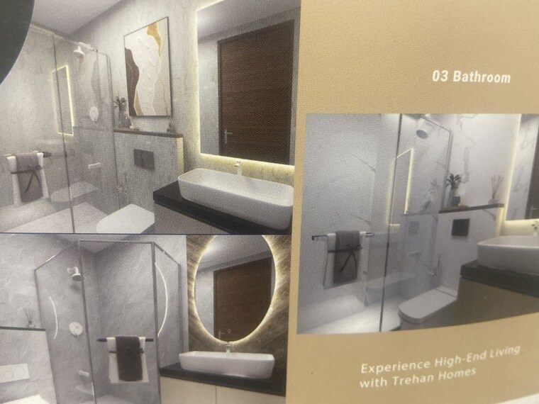 Bathroom, trehan-luxury-floors 3 Bedroom 1350 Sq.Ft. Builder Floor In Sohna Sector 35 Gurgaon 10323704