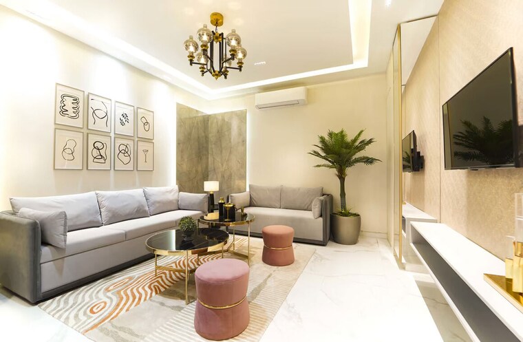 Living Room, smart-world-orchard 3.5 Bedroom 1630 Sq.Ft. Apartment In Sector 61 Gurgaon 10323746