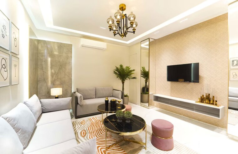 Living Room, smart-world-orchard 3.5 Bedroom 1630 Sq.Ft. Apartment In Sector 61 Gurgaon 10323746