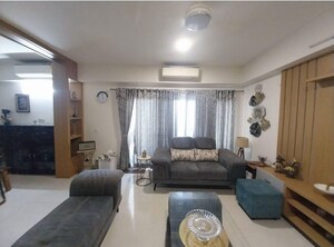 Living Room in 3.5 BHK Apartment at Adani M2K Oyster Grande, Sector 102 – for Rent