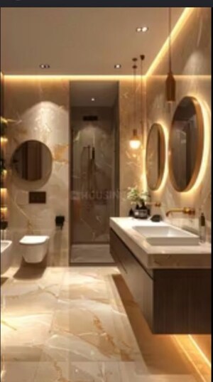 Bathroom in 1 BHK Apartment at Rustomjee Urbania Acura, Thane West – for Sale