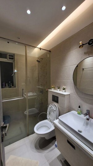 Bathroom in 3 BHK Apartment at Kamdhenu Sai Saakshaat E Wing, Kharghar – for Rent