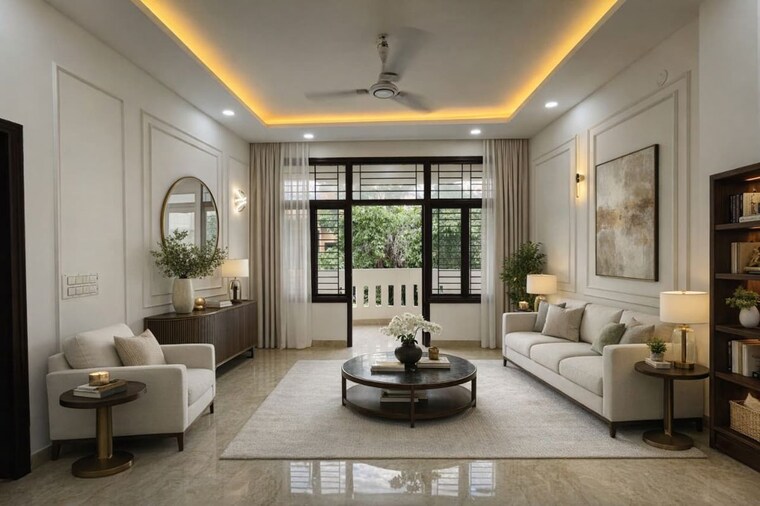 Living Room, kohli-one-malibu-town-plot 1 Bedroom 100 Sq.Ft. Builder Floor In Sector 47 Gurgaon 10323839