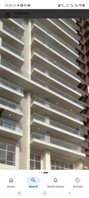 Staircase in 4 BHK Apartment at Kalpataru Vista, Sector 128 – for Rent