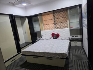 Bedroom in 3 BHK Apartment at Emerald Regency Towers, Kavesar – for Rent