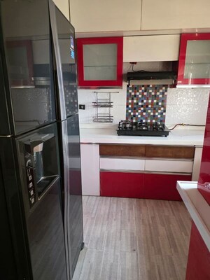 Kitchen in 3 BHK Apartment at Emerald Regency Towers, Kavesar – for Rent