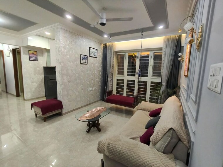 Living Room, wakad 2 Bedroom 800 Sq.Ft. Apartment In Wakad Pune 10324001