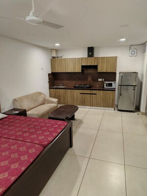 Kitchen in  Builder Floor at Ansal Boom Plaza, Sushant Lok Iii – for Rent