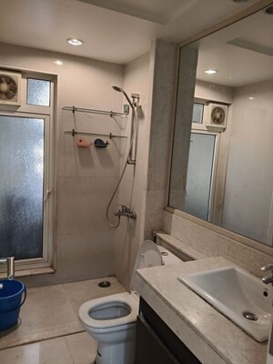 Bathroom in 2.5 BHK Apartment at Hiranandani Estate, Ghodbunder Road – for Rent