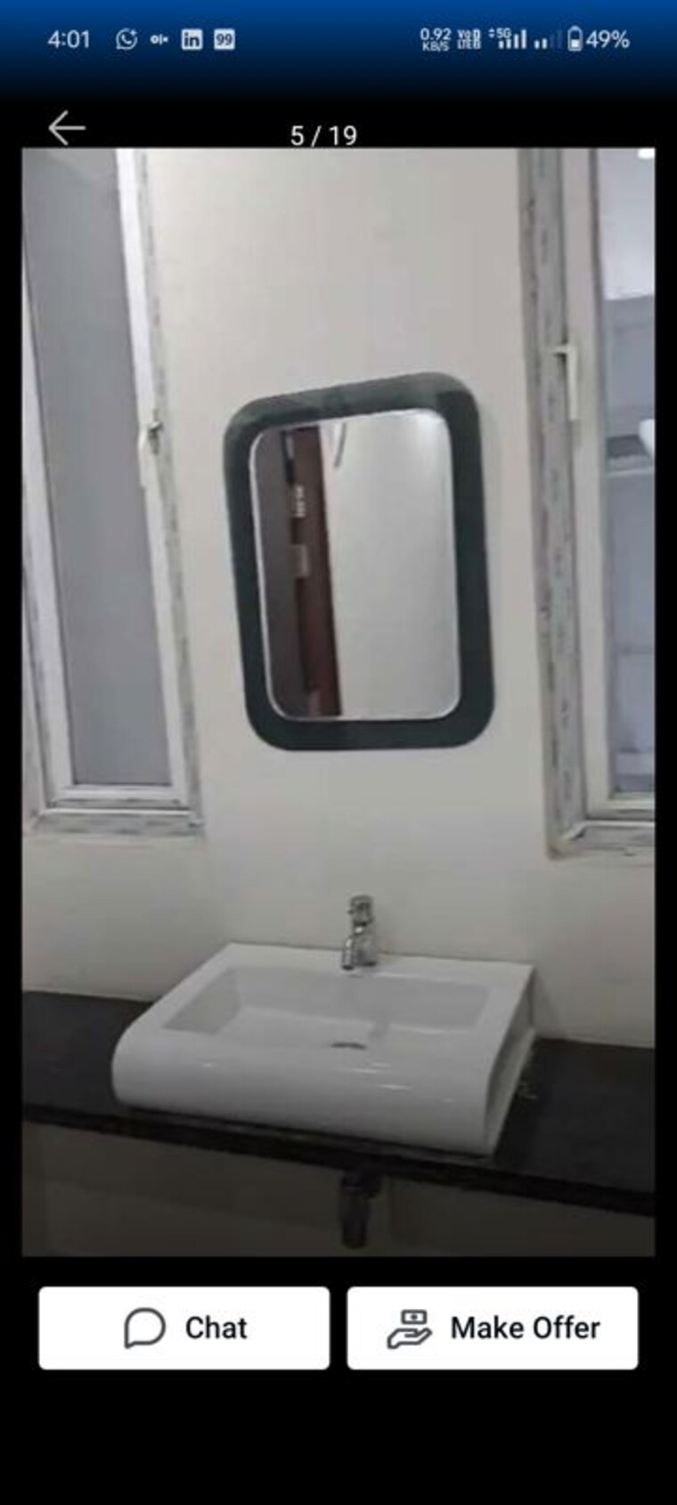 Bathroom, balmikinagar 2 Bedroom 1200 Sq.Ft. Apartment In Balmikinagar Lucknow 10322963