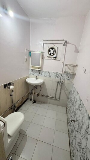 Bathroom in 2 BHK Builder Floor at Panchsheel Enclave – for Rent