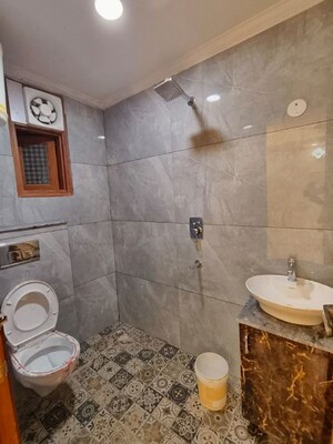 Bathroom in 3 BHK Builder Floor at Malviya Nagar – for Rent