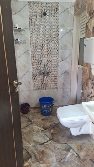 Bathroom in 2 BHK Apartment at Kishor Sukur Enclave A, Ghodbunder Road – for Rent