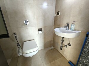 Bathroom in 1 BHK Apartment at Conwood Astoria, Goregaon East – for Rent