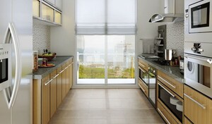 Kitchen in 3 BHK Apartment at Suvidha Emerald, Dadar West – for Rent