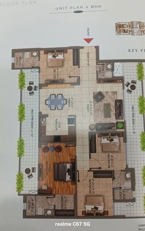 Master Plan in 4 BHK Apartment at Prosper Epic Homes, Sector 89 – for Sale