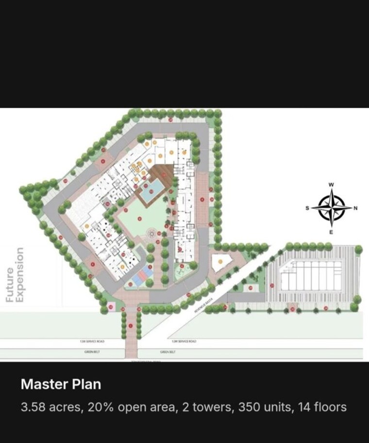 Master Plan, prosper-epic-homes 4 Bedroom 2230 Sq.Ft. Apartment In Sector 89 Faridabad 10324279
