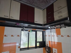 Kitchen in 1 RK Apartment at Rajas CHS, Andheri East – for Rent