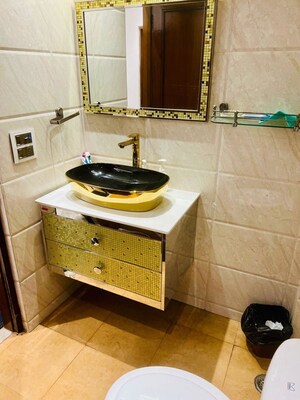 Bathroom in 3 BHK Builder Floor at Panchsheel Enclave – for Rent